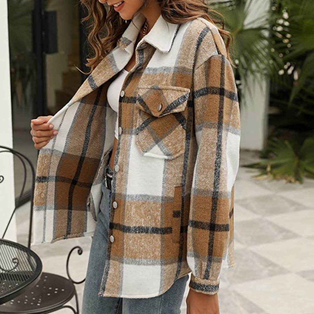 Plaid shacket - Picture 3 of 4